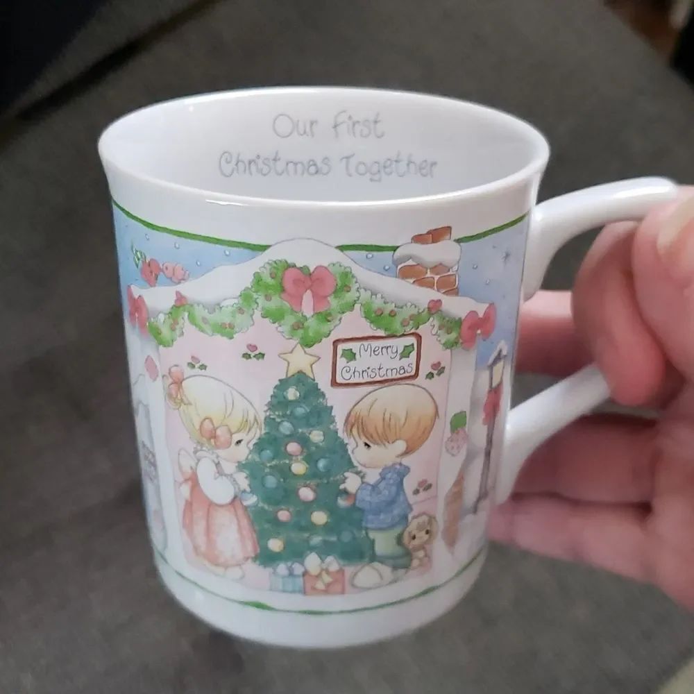 Vintage Enesco Precious Moments "Our First Christmas Together" Coffee Mug (1993)